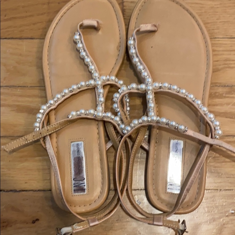 Beaded sandals I.N.C. Gently worn